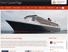 Tablet Screenshot of chriscunard.com
